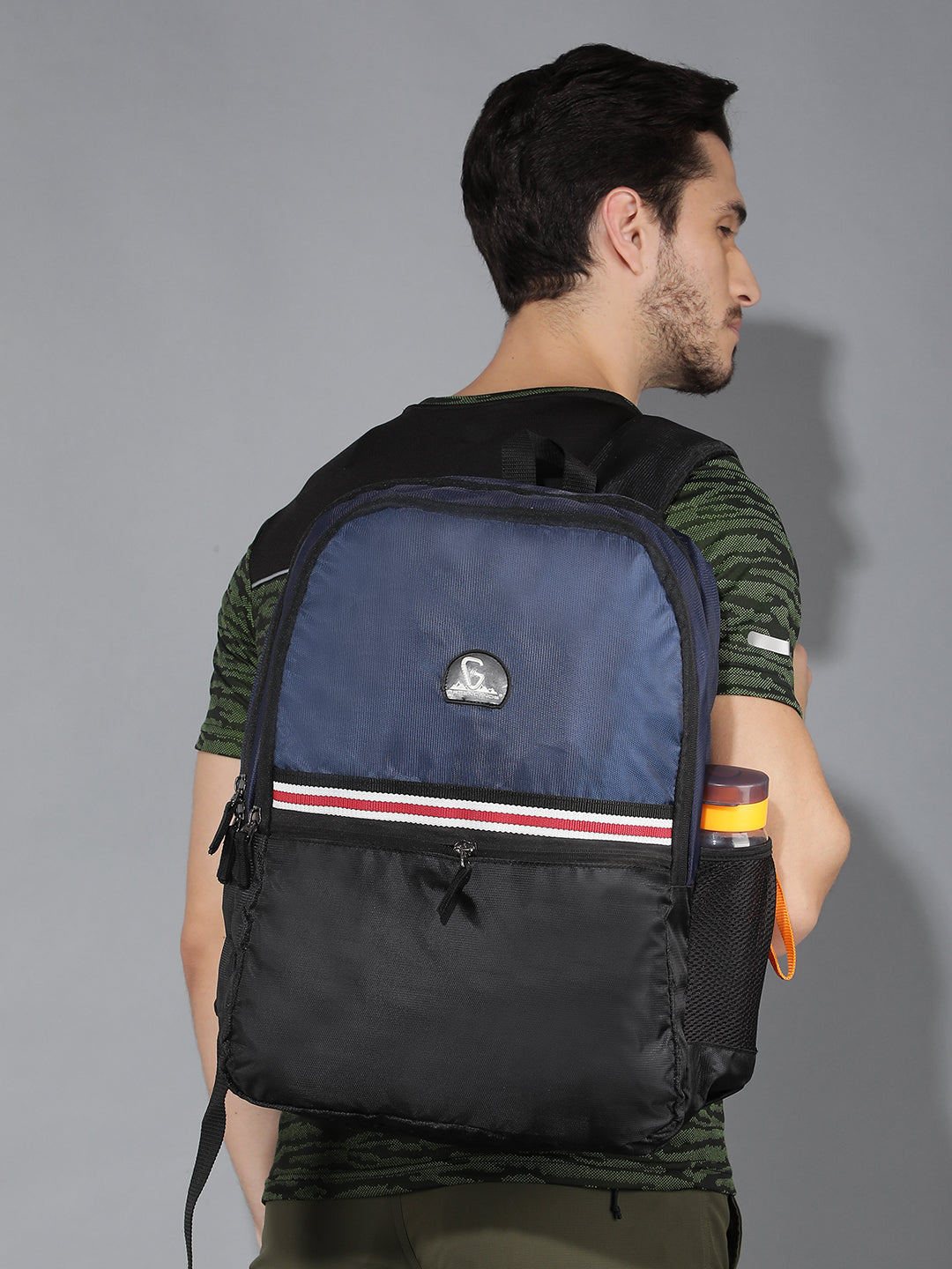 Greenlands Stria Backpack - Navy/Black