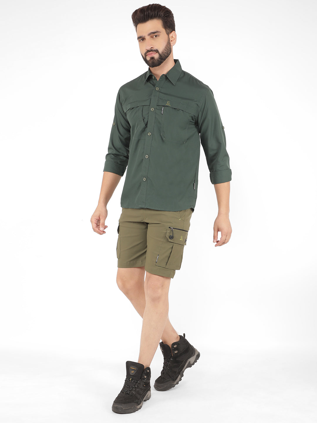 Greenlands Shirt QUADRA Forest Green