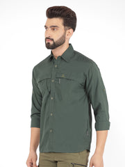 Greenlands Shirt QUADRA Forest Green