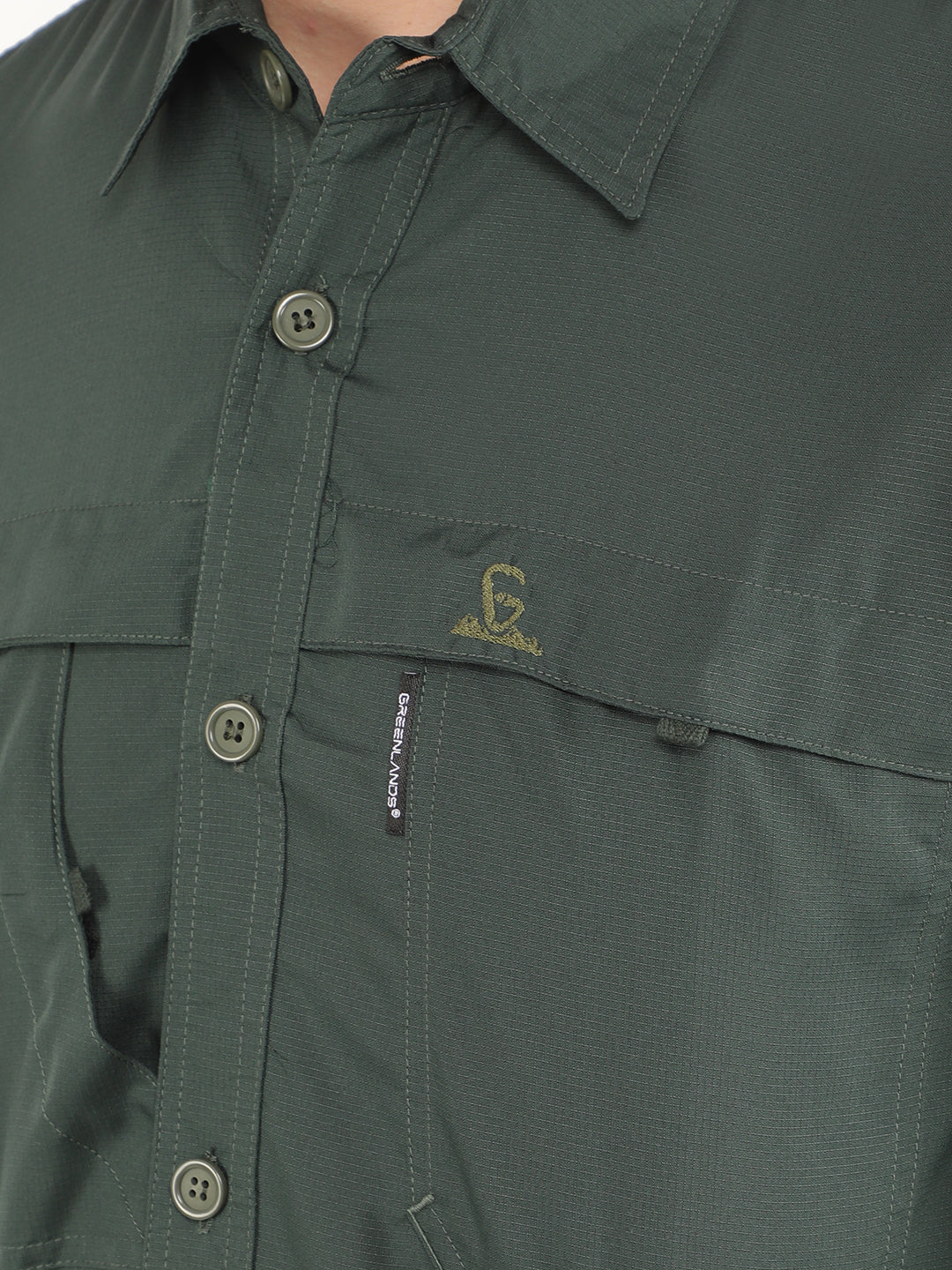 Greenlands Shirt QUADRA Forest Green