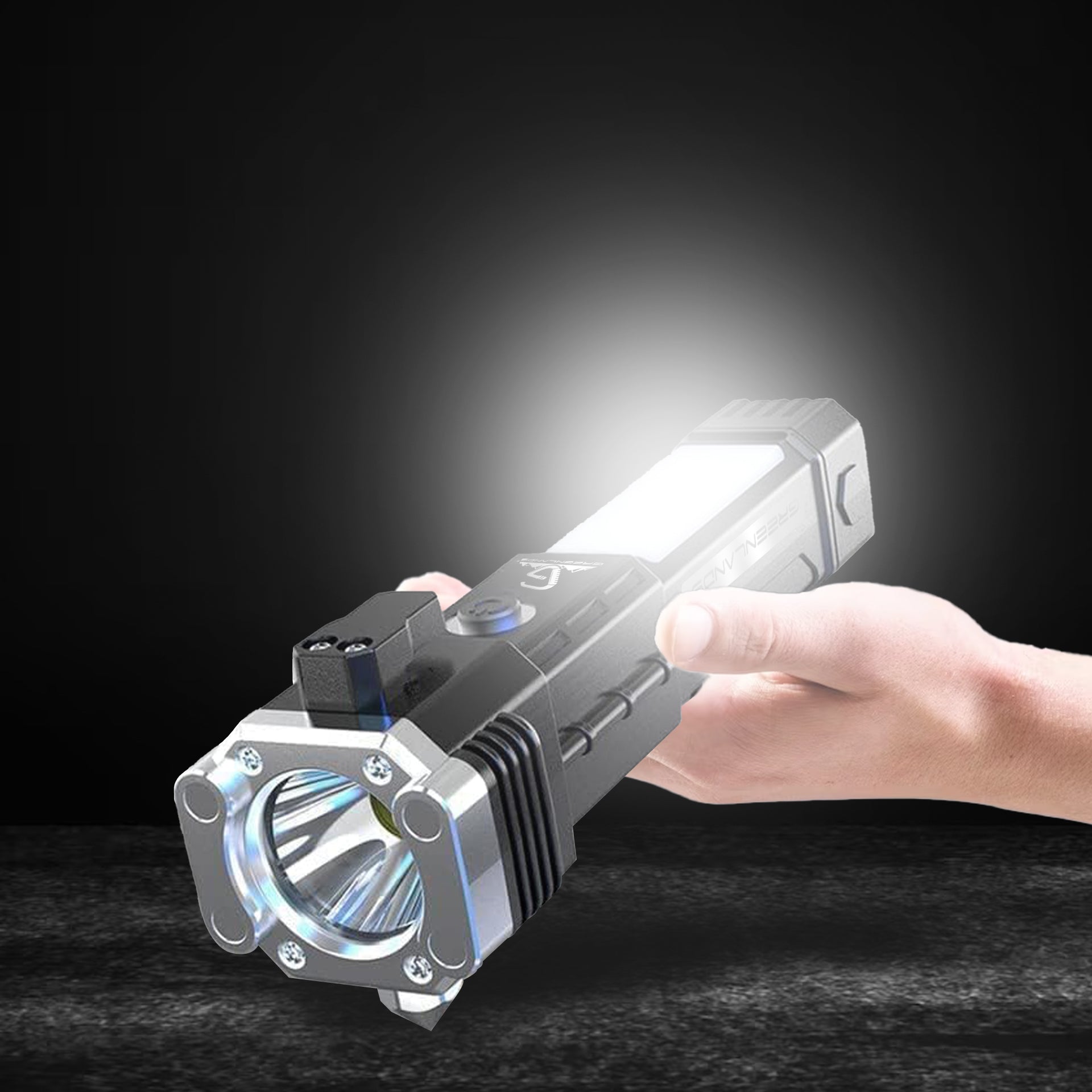 Greenlands Portable Multi-Utility LED-3W Torch (USB Charging)